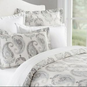 Pottery Barn Dori Paisley King Size Duvet/Shams